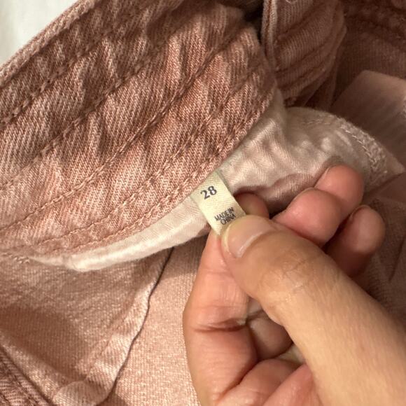 Faherty Women’s 28 Harbor High Rise Ankle Wide Leg Jeans Pink Boho Trendy Fun - Picture 7 of 12